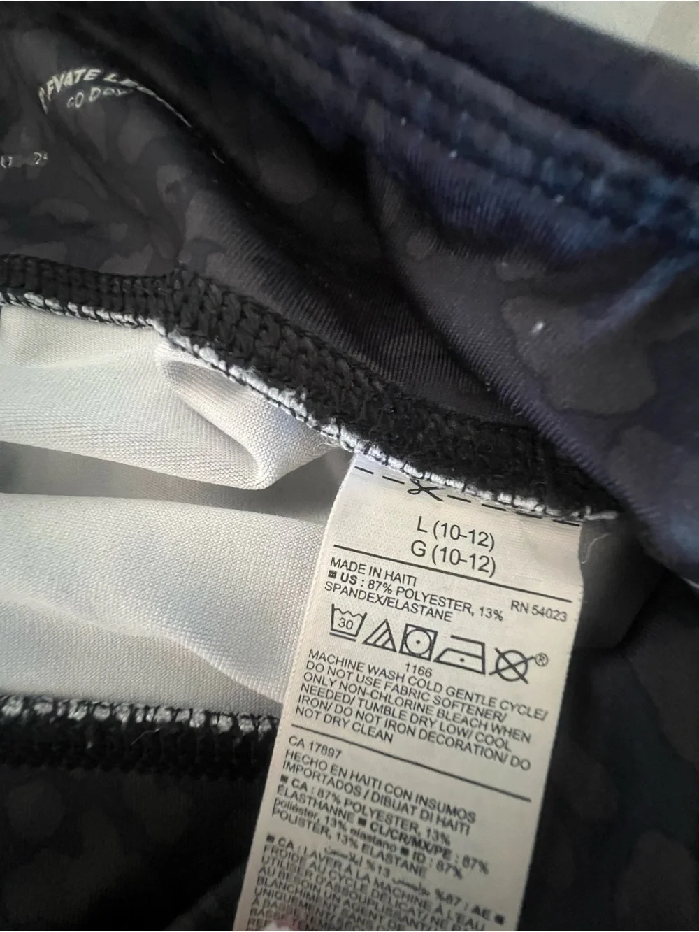 Old Navy Active Black Leopard-Print Leggings